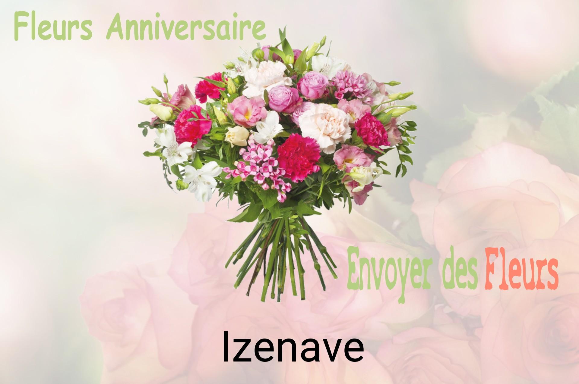 Bouquet de fleurs d’anniversaire livré à Izenave